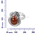 Joyería del anillo de la plata esterlina de la piedra preciosa 925 del ónix rojo